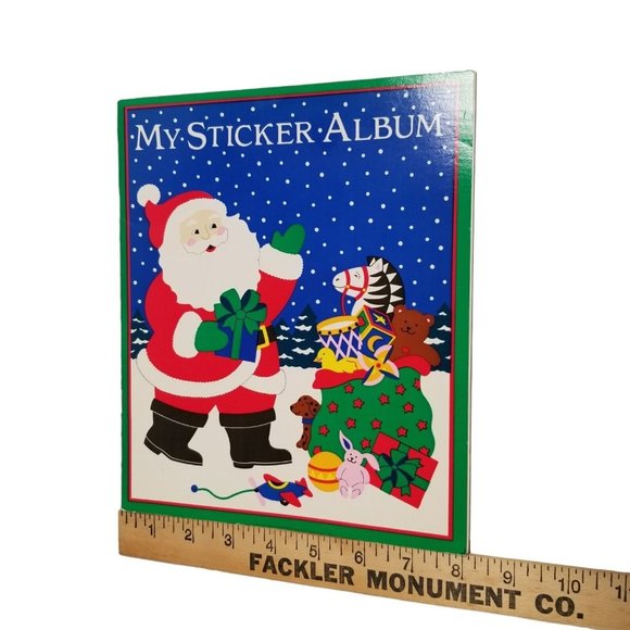 Vintage Sandylion Sticker Album 1990s Santa Claus Christmas Sandy Lion Book 90s - Picture 10 of 10